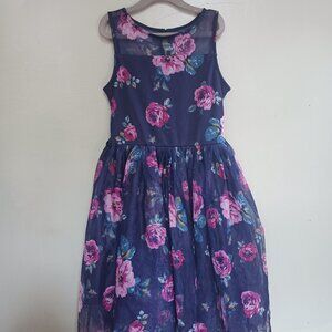 Floral Girl's 7/8 Party Dress
